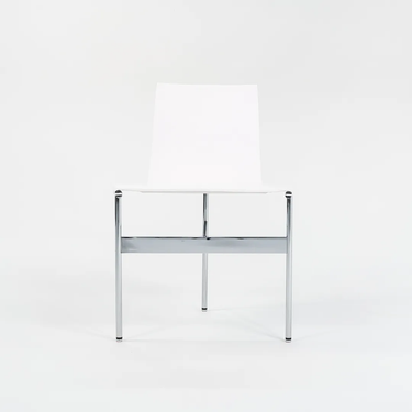 White Leather TG-10 Sling Dining Chair by Gratz Industries, 2021