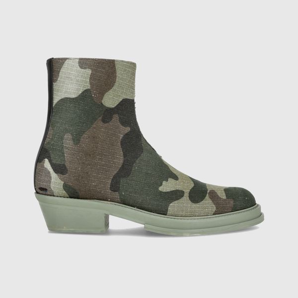 Rip Stop Leather West Coast Boot in Camo