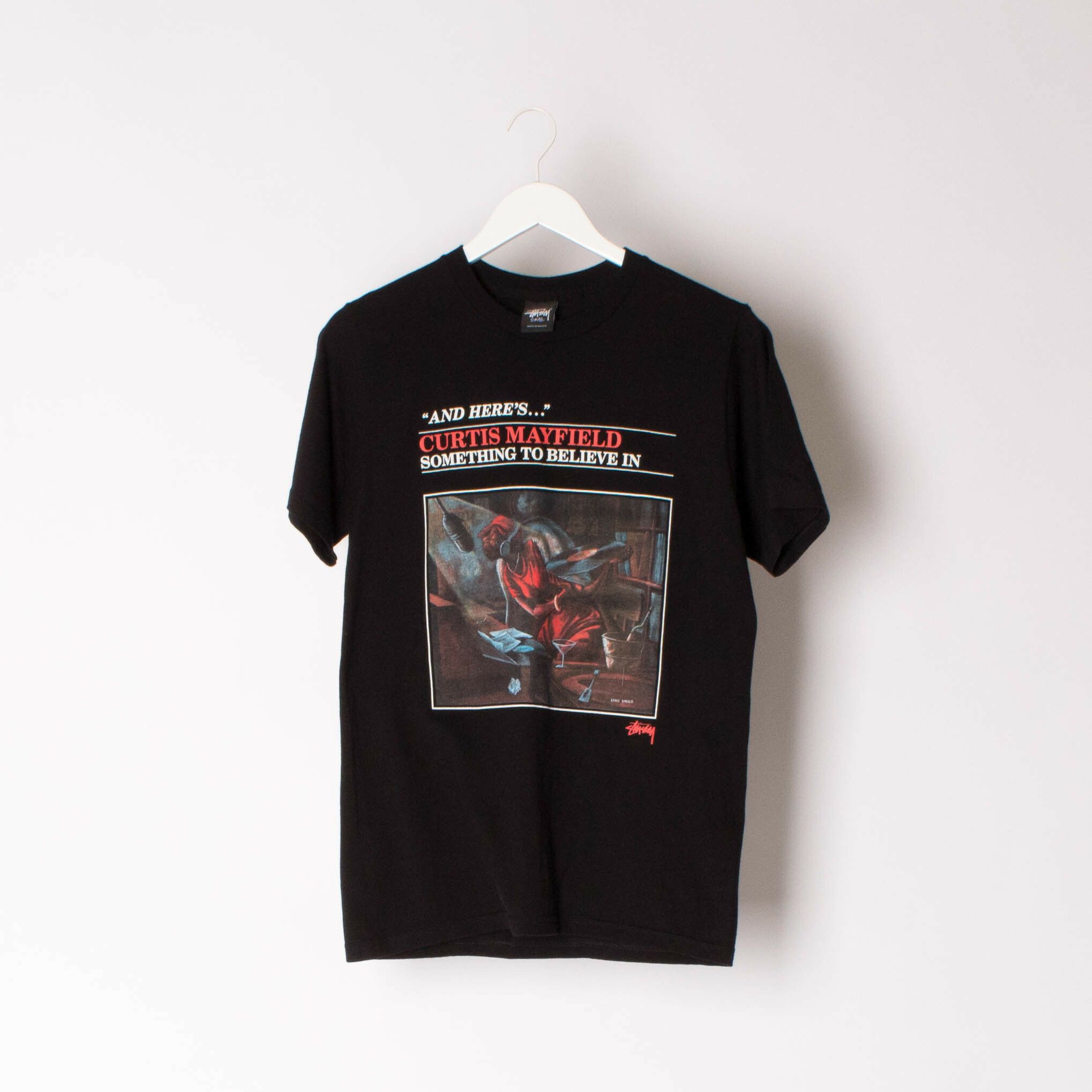 カラーブラックSupreme 11ss Curtis Mayfield Tee M - Tシャツ