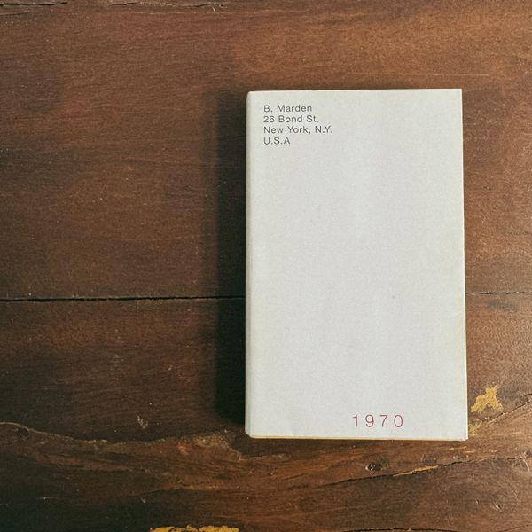 Brice Marden — Book of Images, 1970