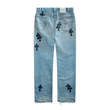 Chrome Hearts Cross Patch Gallery Dept. Flare Jeans