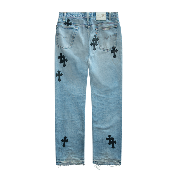 Chrome Hearts Cross Patch Gallery Dept. Flare Jeans