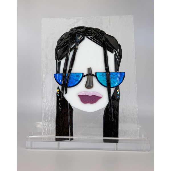 Lady in Blue Shimmer