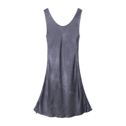 SVNR Grey Silk Mini Dress