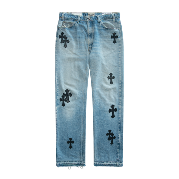 Chrome Hearts Cross Patch Gallery Dept. Flare Jeans