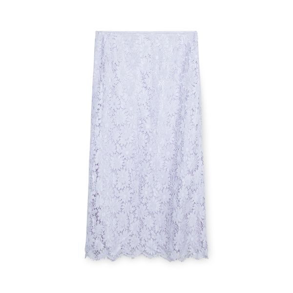 Escada Lavender Lace Maxi Skirt