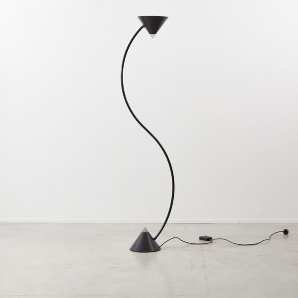 Gary Morga Black Yang Lamp, Bieffeplast, Italy, 1986
