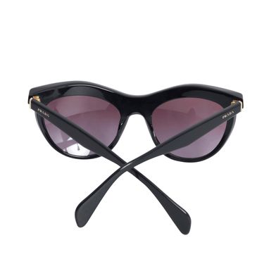 Prada Black Cat Eye Purple Crystal Studded Sunglasses