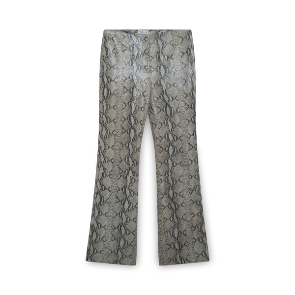 Margaret M Beige Snakeskin Trousers