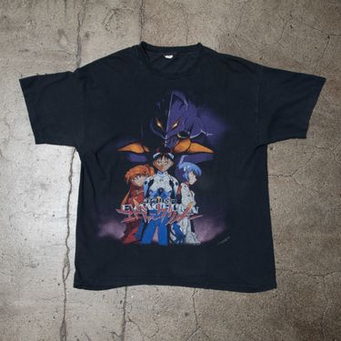 Vintage Black Anime 'Evangelion' t-shirt
