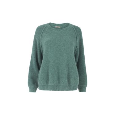 Ragdoll Green Puffy Sweater