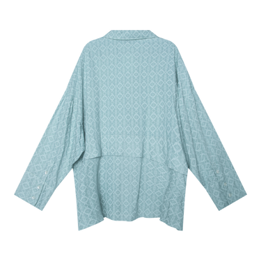 Oversized Viscose Shirt in Mint