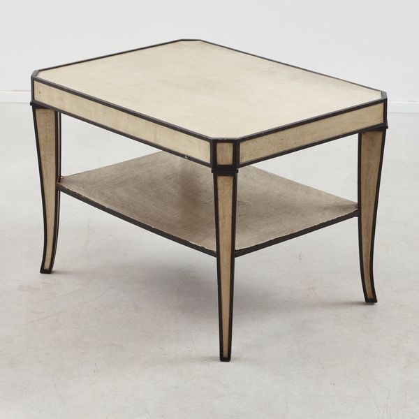 Art Deco Side Table in Faux Shagreen, France, 1920s