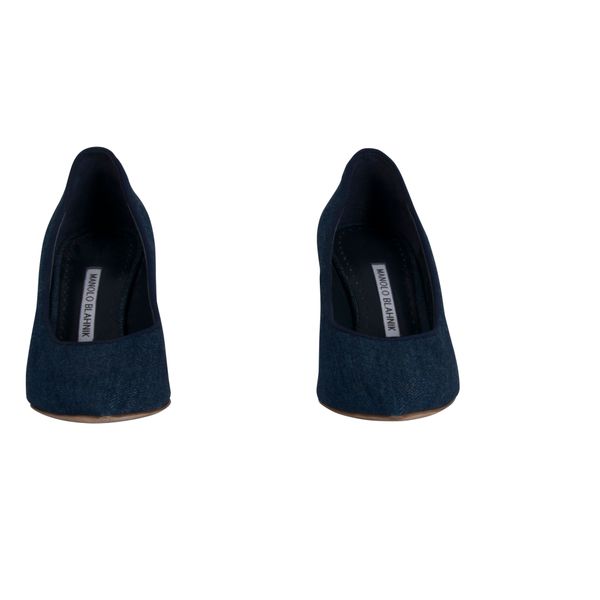 Manolo Blahnik Denim Pumps