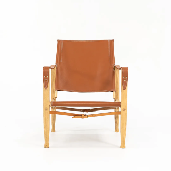 Cognac Leather Safari Chair by Kaare Klint for Carl Hansen, 2021