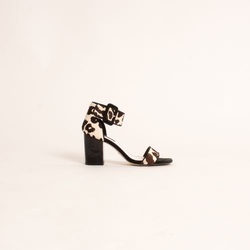 Senso Rafael III Chalk Pony Leopard Heels