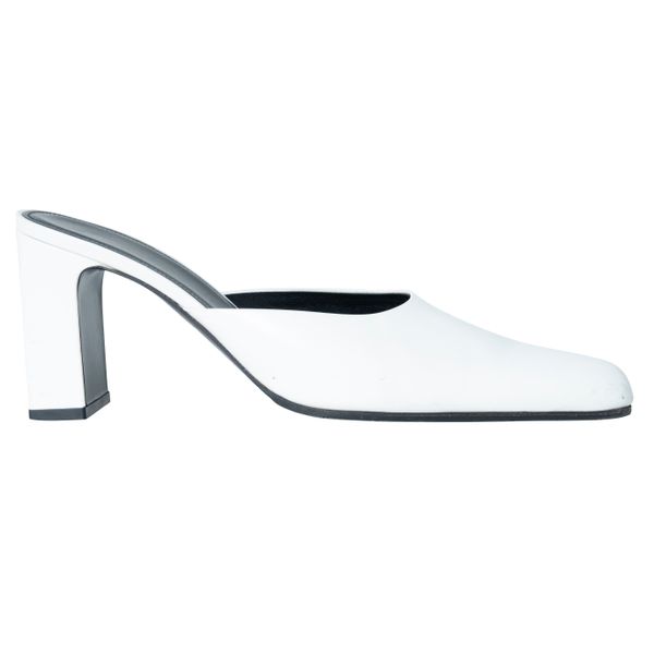 Balenciaga White Leather Pumps