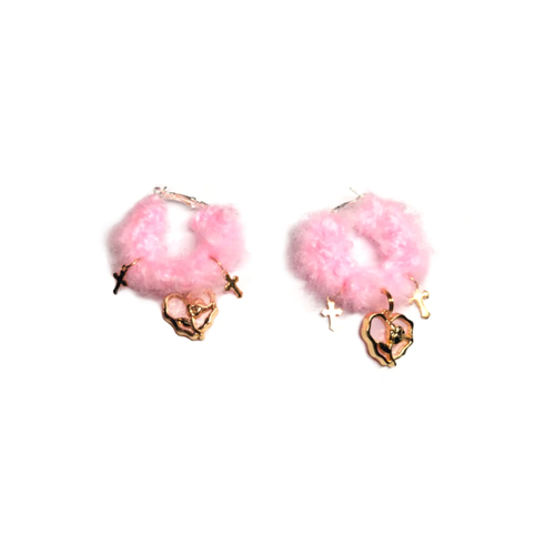 Strawbeery Gold Charm Earrings