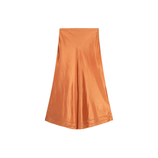 Vintage Orange Midi Skirt