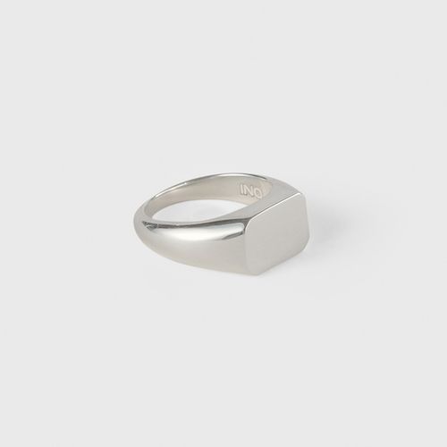 Cushion Signet Ring - 925 Silver
