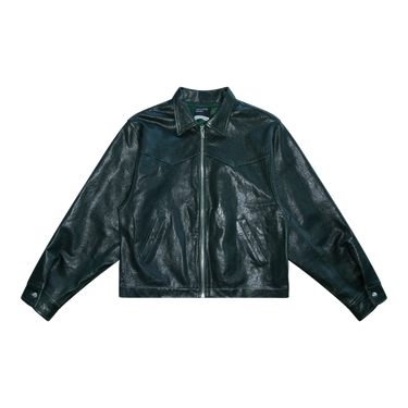 Enfants Riches Déprimés Green Signature Western Leather Jacket