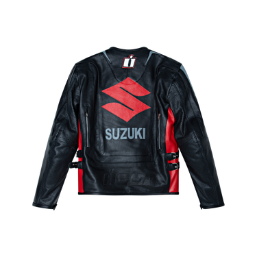 Suzuki Black and Red Motorcycle Jacket