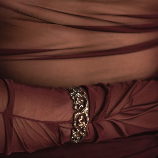 Oxidized Karakusa Bangle
