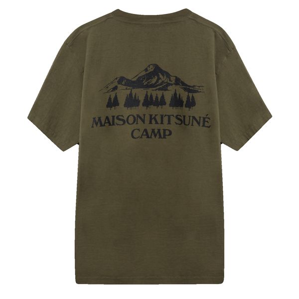 US MK Camp Short-Sleeved Tee-Shirt - Dark Khaki