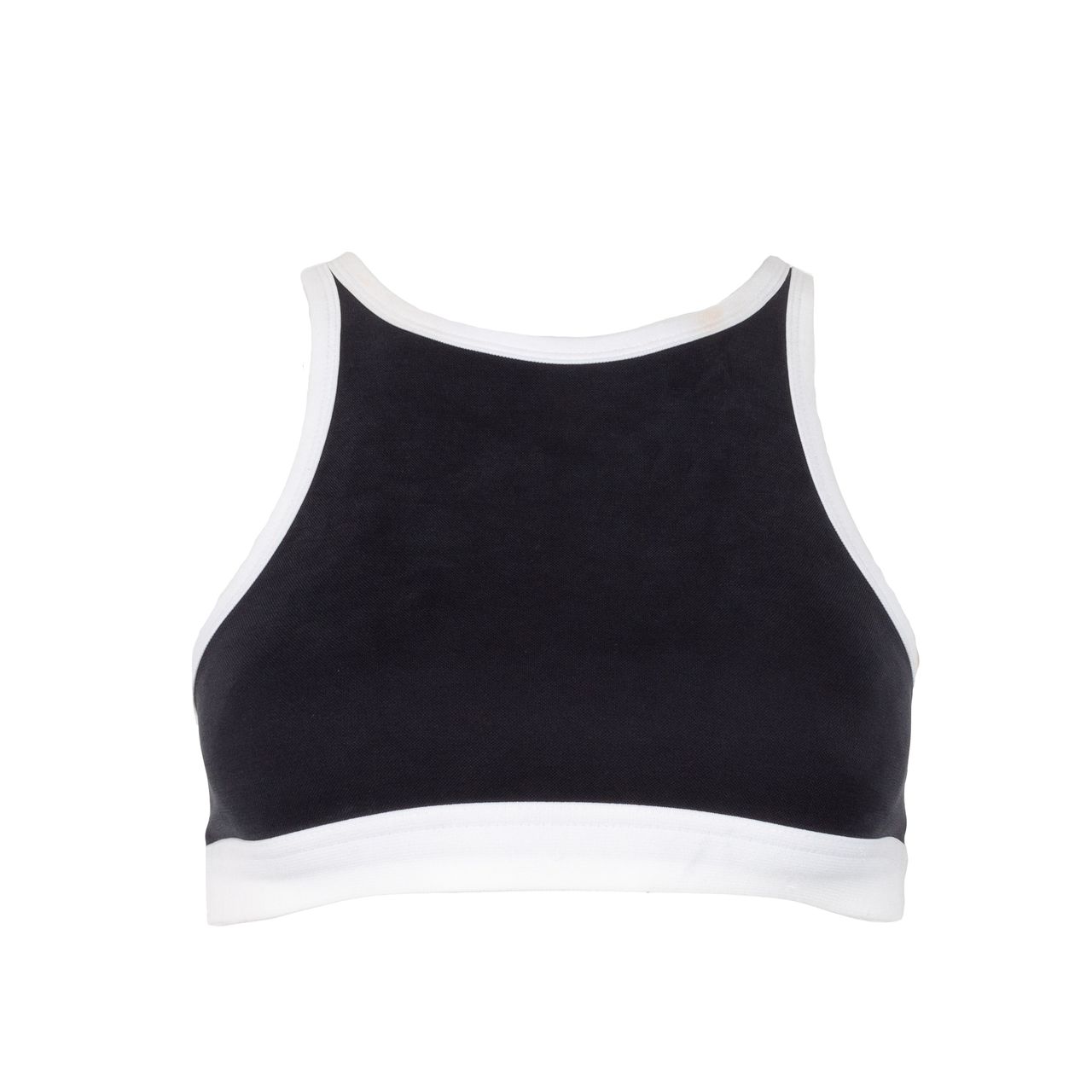 Louis Vuitton Technical Ribbed Knit Sports Bra, Black, M