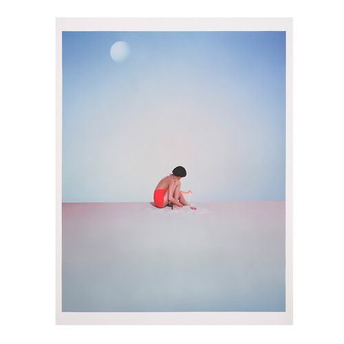 Sitting on the Beach (32 x 40 in.) Print