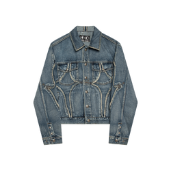 Thug Club Tribal Denim Jacket by 24kGoldn | Basic.Space