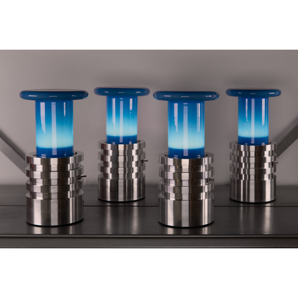 Mycelium Lamp in Glossy Blue