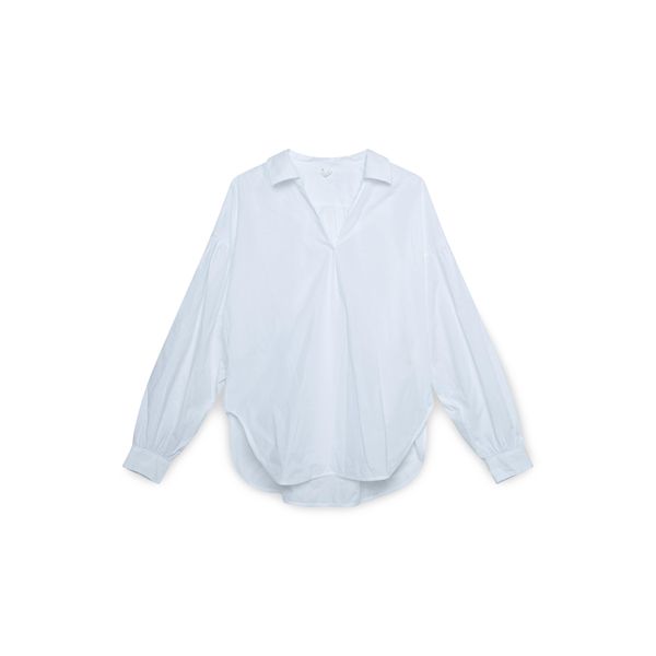 Arket White V-neck Blouse