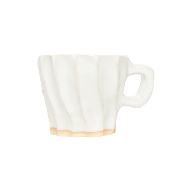 Cave Mug with Square Handle in White