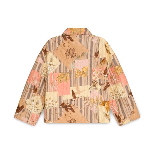 Salvatore Ferragamo Floral and Goose Quilted Jacket