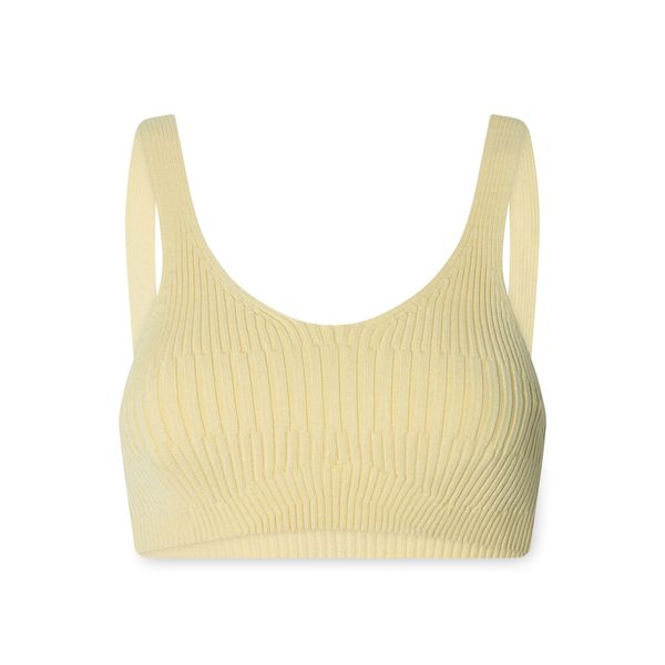 Aeron Joan Ribbed Bra in Vanilla