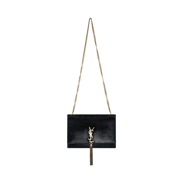 Yves Saint Laurent Black Suede Crossbody