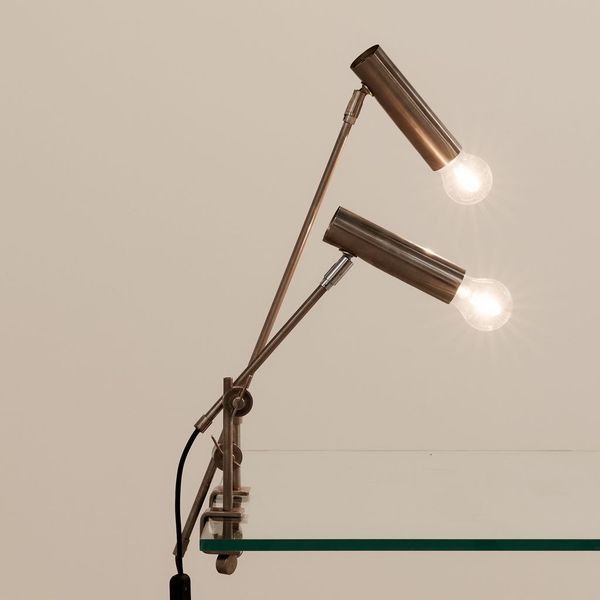 Pair of Asymmetric 1970's Clamp Lamps