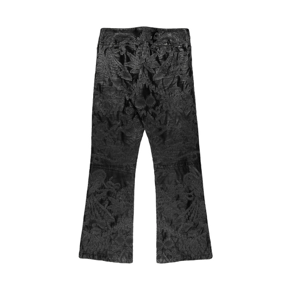 Gucci Tom Ford Embroidered Leather Pants