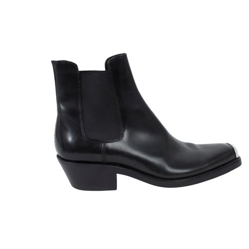 Calvin Klein 205W39NYC Square Toe Leather Boots