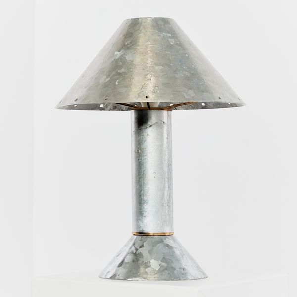 4200 Zinc Table Lamp by Ron Rezek