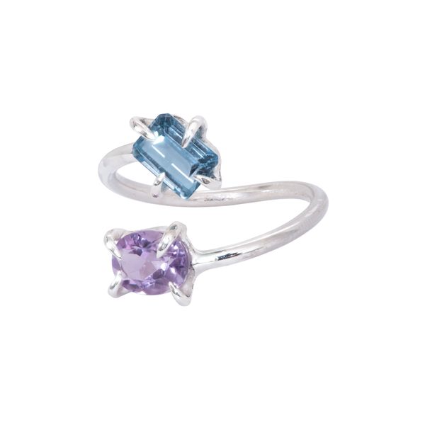 Bestie Ring - Blue Topaz & Amethyst