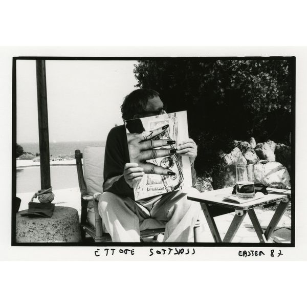 Ettore Sottsass in Cap d'Antibes, 1987
