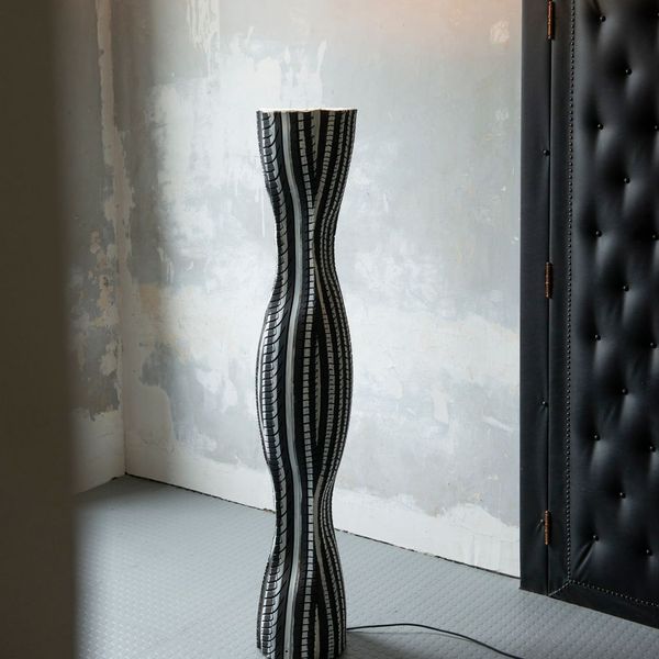 Bibendum Floor Light (White Stripes) By Ludovicus Van Beek, 90s