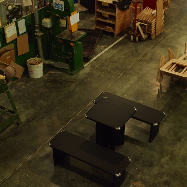 Hard Edge Bench by Eddie Olin, 2025