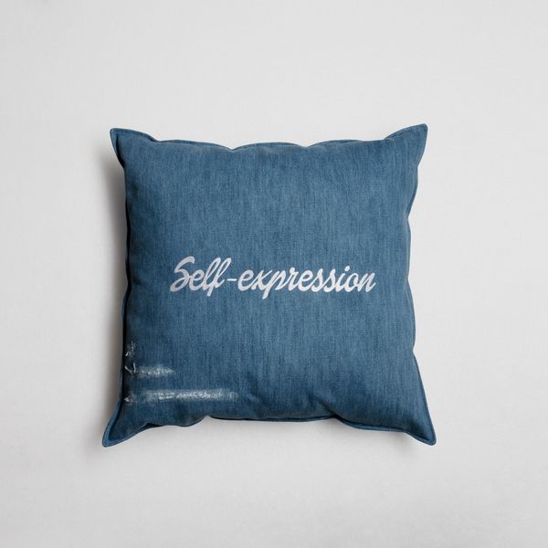 Denim Cushion (Self-expression) by Harry Nuriev, 2022