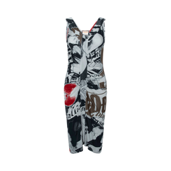 Galliano by John Galliano Newspaper Print Dress by Elena