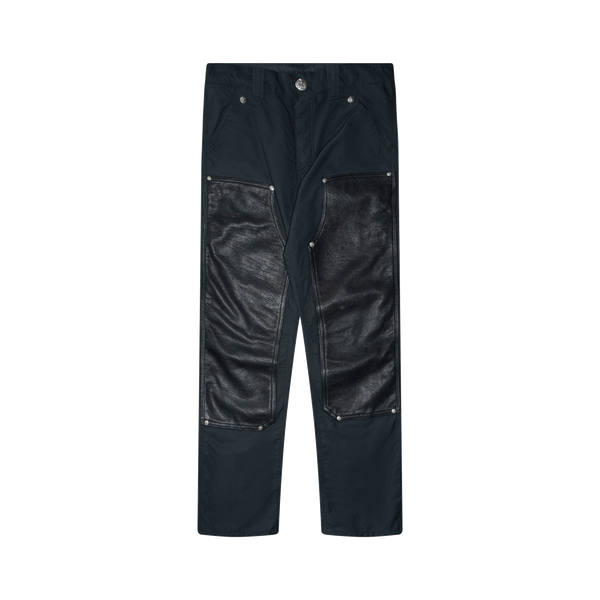 Chrome Hearts Leather Double Knee Nylon Carpenter Pants