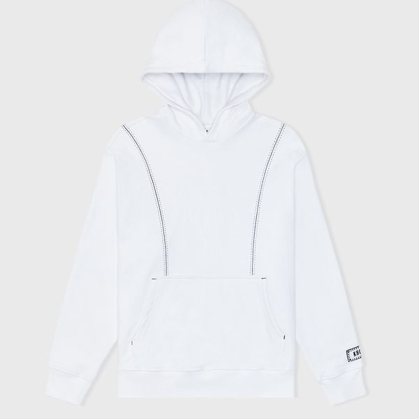 White Baseball Hoodie