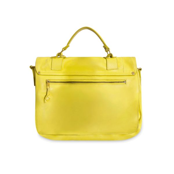 Proenza Schouler Medium Yellow Leather Satchel